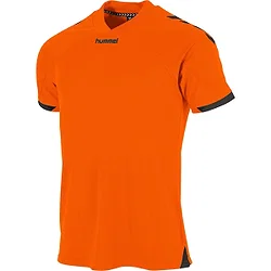 Hummel Fyn Maillot Manches Courtes Hommes - Orange / Noir