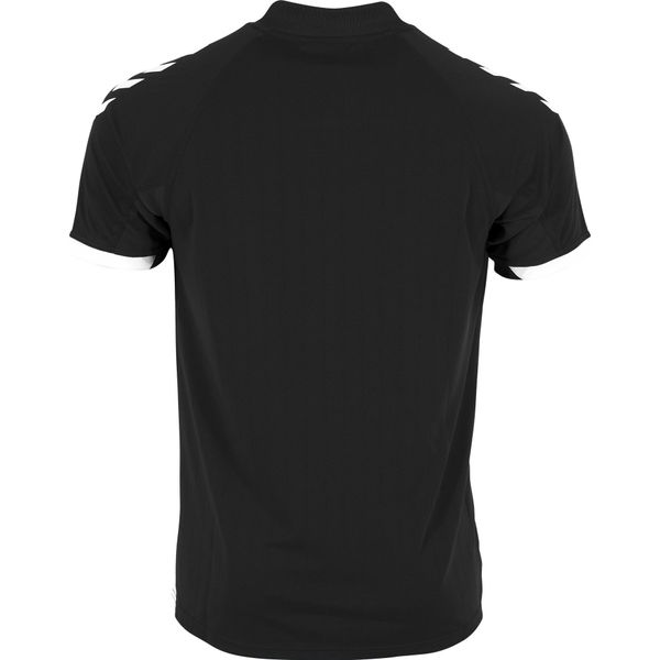 Hummel Fyn Shirt Korte Mouw Heren - Zwart / Wit