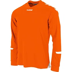 Hummel Fyn Trikot Langarm Kinder - Orange / Weiß