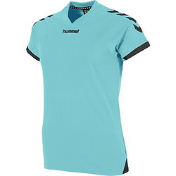 Hummel Fyn Maillot Manches Courtes Femmes - Menthe / Noir