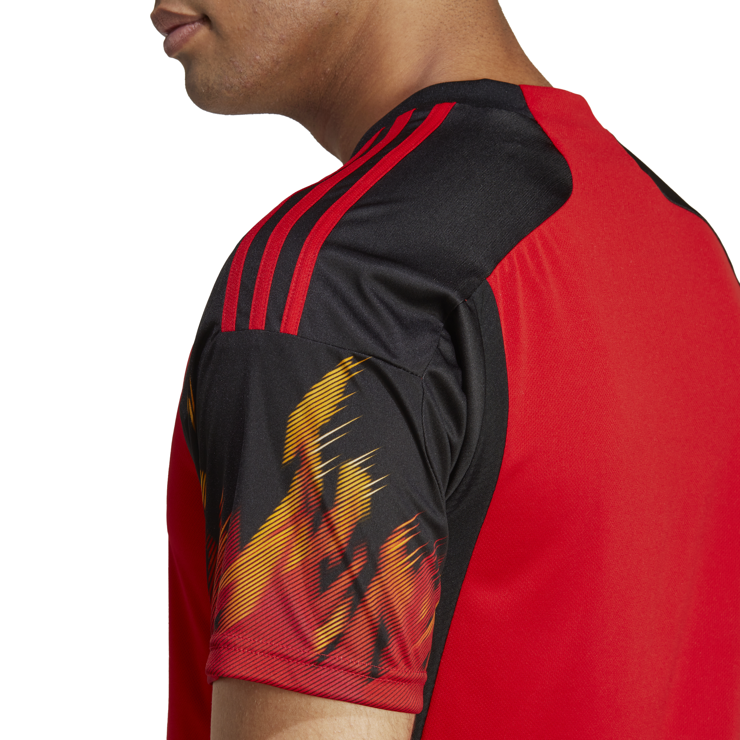 Uit Onbepaald Tether Adidas België Thuisshirt 2022-2024 voor Heren | Rood - Zwart | Teamswear