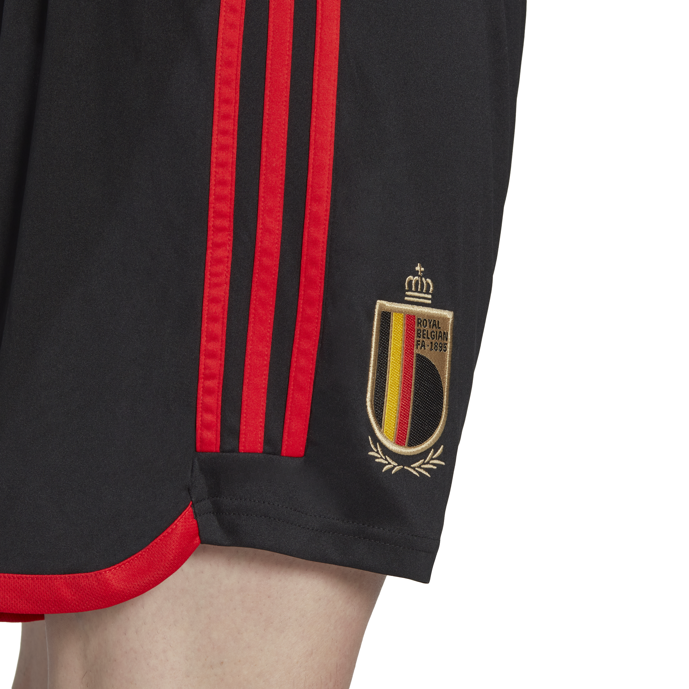mijn Citaat Woedend Adidas Belgique Short Domicile 2022-2024 pour Hommes | Noir - Rouge |  Teamswear