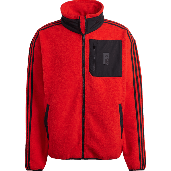 Adidas Belgique Fleece Veste D'entraînement 2022-2024 Hommes - Rouge / Noir