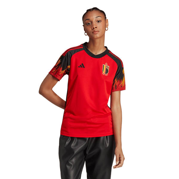 Adidas België Thuisshirt 2022-2024 Dames - Rood / Zwart
