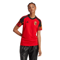 Voorvertoning: Adidas België Thuisshirt 2022-2024 Dames - Rood / Zwart