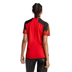 Voorvertoning: Adidas België Thuisshirt 2022-2024 Dames - Rood / Zwart