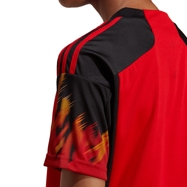 Adidas Belgique Maillot Domicile 2022-2024 Femmes - Rouge / Noir