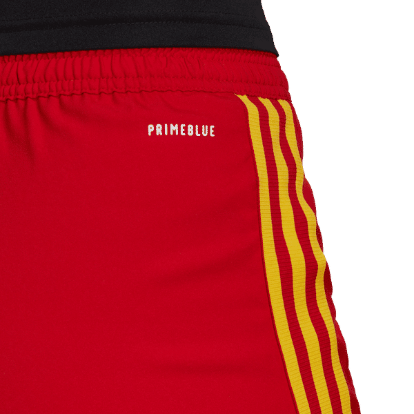Adidas Red Flames België Thuisshort 2022-2023 Dames - Rood / Geel