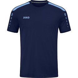 Jako Power Maillot Manches Courtes Enfants - Marine / Bleu Ciel