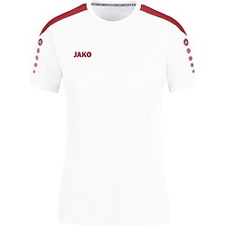 Jako Power Maillot Manches Courtes Femmes - Blanc / Rouge