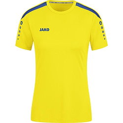 Jako Power Shirt Korte Mouw Dames - Geel / Royal
