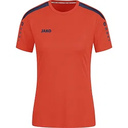 Jako Power Maillot Manches Courtes Femmes - Flame / Marine
