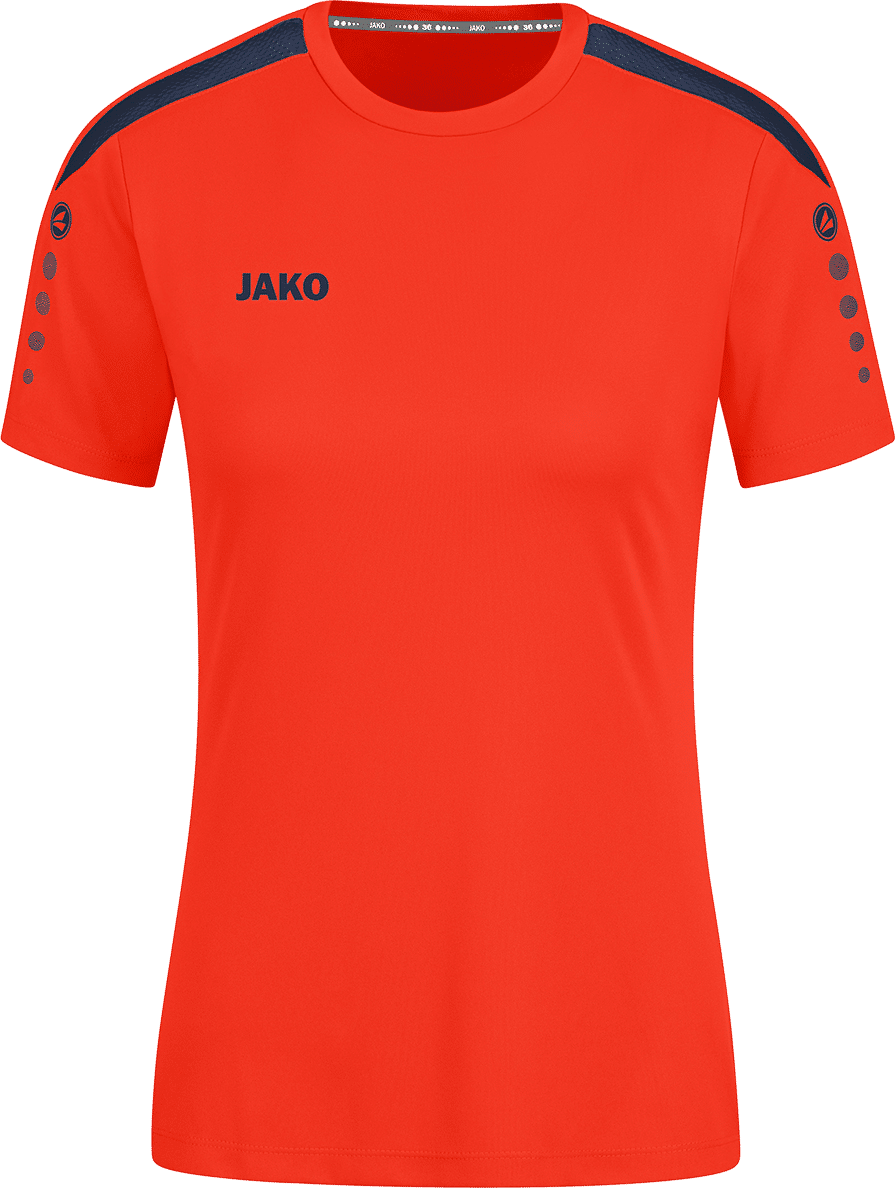 Jako Power Shirt Korte Mouw voor Dames | Flame - Marine | Teamswear
