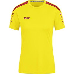 Jako Power Shirt Korte Mouw Dames - Geel / Rood