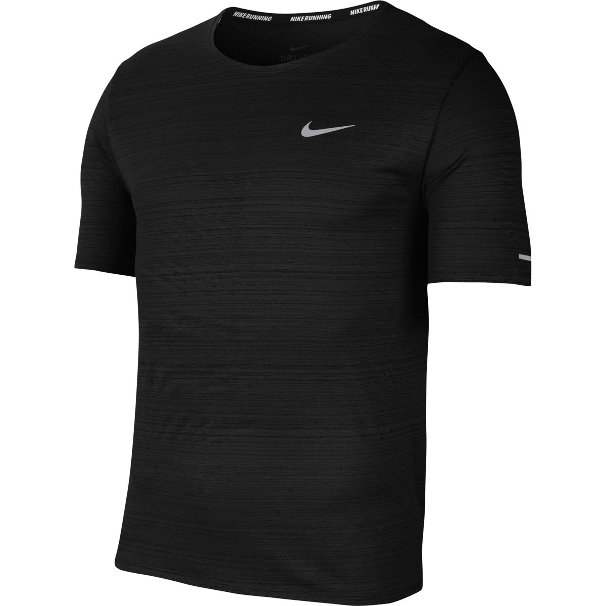 Nike Dri-Fit Miler Hardloopshirt voor Heren | Zwart | Teamswear