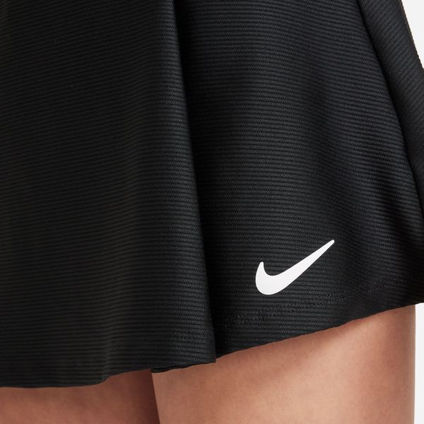 Leven van Tekstschrijver Toevoeging Nike Dri-Fit Victory Flouncy Tennisrokje voor Kinderen | Zwart | Teamswear