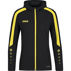 Jako Power Hoodie Damen - Schwarz / Gelb