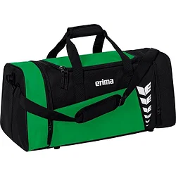 Erima Six Wings (Small) Sac De Sport Avec Poches Latérales - Noir / Emeraude