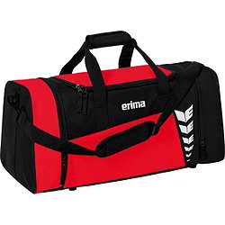 Erima Six Wings (Small) Sporttas Met Zijvakken - Zwart / Rood