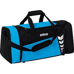Erima Six Wings (Medium) Sac De Sport Avec Poches Latérales - Curaçao / Noir