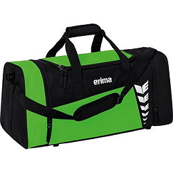 Erima Six Wings (Medium) Sporttasche Mit Seitlichen Nassfächern - Schwarz / Green