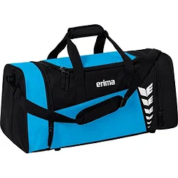 Erima Six Wings (Large) Sporttasche Mit Seitlichen Nassfächern - Curacao / Schwarz