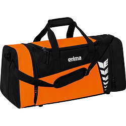 Erima Six Wings (Large) Sporttasche Mit Seitlichen Nassfächern - Orange / Schwarz