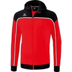Erima Change Trainingsjack Met Capuchon Kinderen - Rood / Zwart / Wit