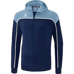 Erima Change Veste D'entraînement À Capuche Hommes - New Navy / Faded Denim / Blanc