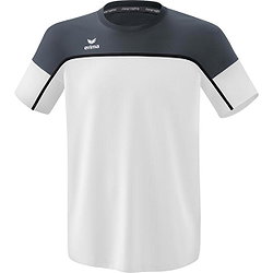 Erima Change T-Shirt Kinder - Weiß / Slate Grey / Schwarz