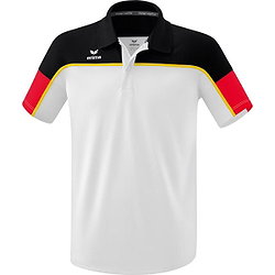 Erima Change Polo Heren - Wit / Zwart / Rood