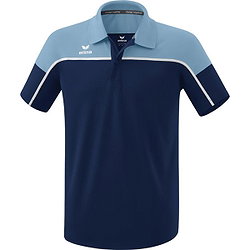 Erima Change Polo Heren - New Navy / Faded Denim / Wit