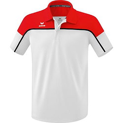 Erima Change Polo Heren - Wit / Rood / Zwart