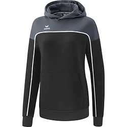 Erima Change Sweatshirt Met Capuchon Dames - Zwart / Slate Grey / Wit