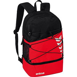 Erima Six Wings Multifunctionele Rugzak Met Bodemvak - Rood