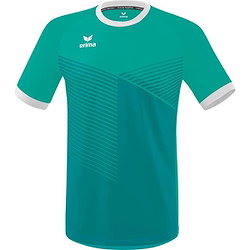Erima Mantua Shirt Korte Mouw Kinderen - Columbia / Wit