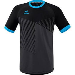 Erima Mantua Shirt Korte Mouw Heren - Zwart / Curaçao