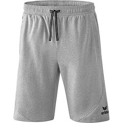 Erima Essential Sweatshort Heren - Licht Grey Melange / Zwart