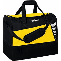 Erima Six Wings (Medium) Sac De Sport Avec Compartiment Inférieur - Jaune / Noir