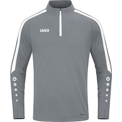 Jako Power Ziptop Kinderen - Steengrijs / Wit
