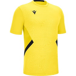 Macron Victory Shedir Maillot Manches Courtes Enfants - Jaune / Noir