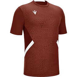 Macron Victory Shedir Maillot Manches Courtes Hommes - Bordeaux / Blanc