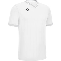 Macron Halley Maillot Manches Courtes Enfants - Blanc / Argent