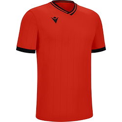 Macron Halley Shirt Korte Mouw Heren - Rood / Zwart