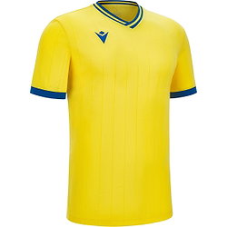 Macron Halley Shirt Korte Mouw Heren - Geel / Royal