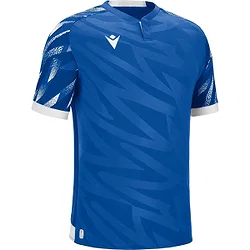 Macron Themis Eco Maillot Manches Courtes Hommes - Royal / Blanc