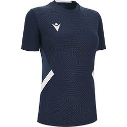 Macron Victory Skat Shirt Korte Mouw Dames - Marine / Wit