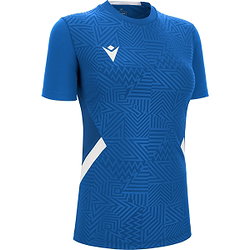 Macron Victory Skat Shirt Korte Mouw Dames - Royal / Wit