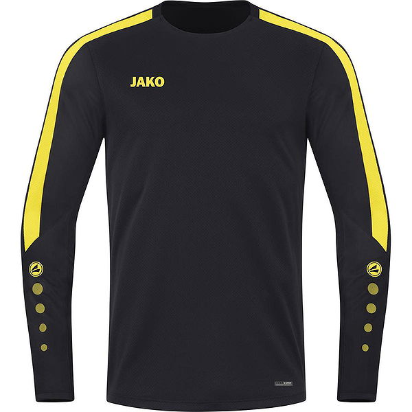 Jako Power Sweat für Herren Schwarz Gelb Teamswear