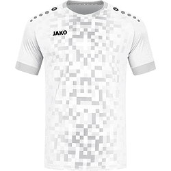 Jako Pixel Shirt Korte Mouw Heren - Wit